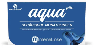 meineLinse aqua plus sphärische Monatslinsen 3er